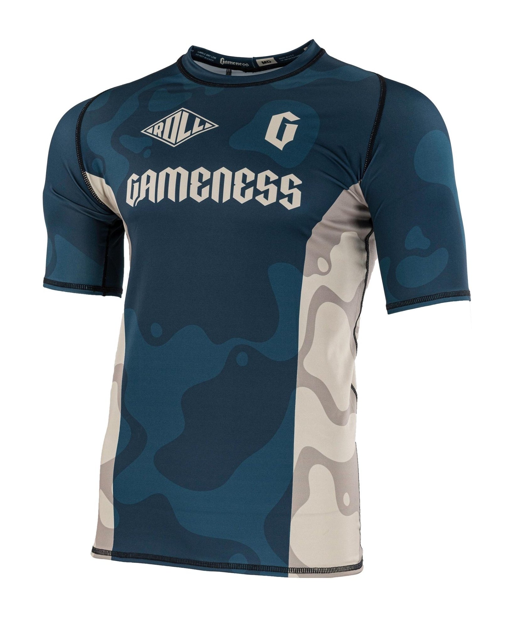 Gameness Men's Short Sleeved Meeting Of The Waters Rash Guard gameness-mens-short-sleeved-meeting-of-the-waters-rashguard-615958