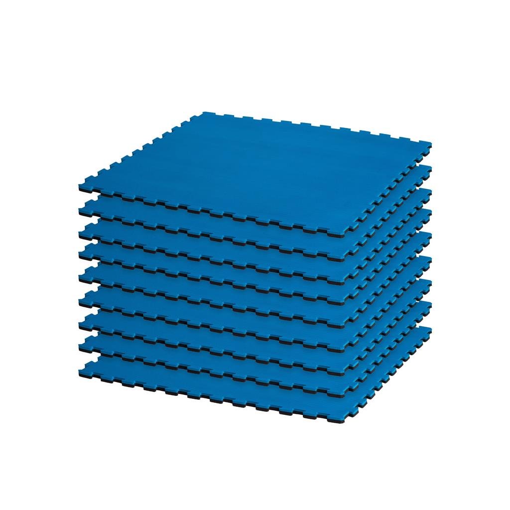 Black reversible-2-color-34-thick-puzzle-sport-mat-kit-blueblack-762173